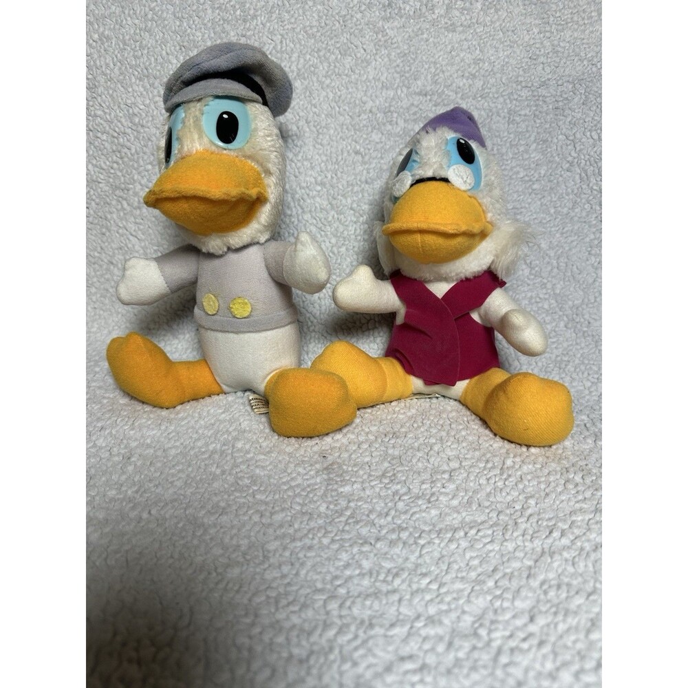 Vtg Donald Duck Mickey's Christmas Carol Plush Stuffed Animal Toy 8" Disney